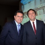 Gilmar Piolla, secretário de Turismo, Indústria, Comércio e Projetos Estratégicos de Foz do Iguaçu, e Francisco Lacerda Brasileiro, prefeito de Foz do Iguaçu