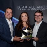 Gleyson Ranieri, da Air Canada, Bob Rossato e Dulce Bonaldo, da ViajaNet