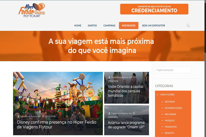 Novidades, promoções e diversas outras informações sobre os eventos serão publicadas na página, que visa aproximar a marca de agentes e viajantes