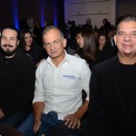 Luciano Krob, Ricardo Fazzini, secretário de Turismo, e Luis Maio, de Ilhabela