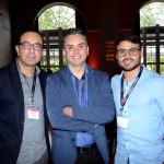 Marco Aurelio, da Even 3, Rogerio Miranda, da Inteegra Tec, e Caio Artoni, da Smartrips