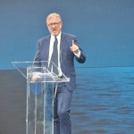 Presidente executivo da MSC Cruzeiros, Pierfrancesco Vago, foi o primeiro a discursar