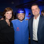 Sandra Passetto e Gleyson Ranieri, da Air Canada, com André Khouri, da CNC