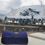 Área da piscina exclusiva dos hóspedes do Yacht Club