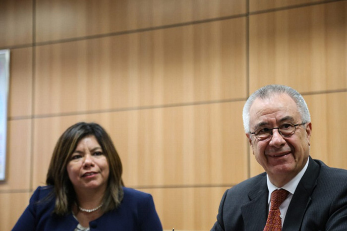 Diana Pomar e embaixador Salvador Arriola. Foto: Roberto Castro - Ascom/MTur