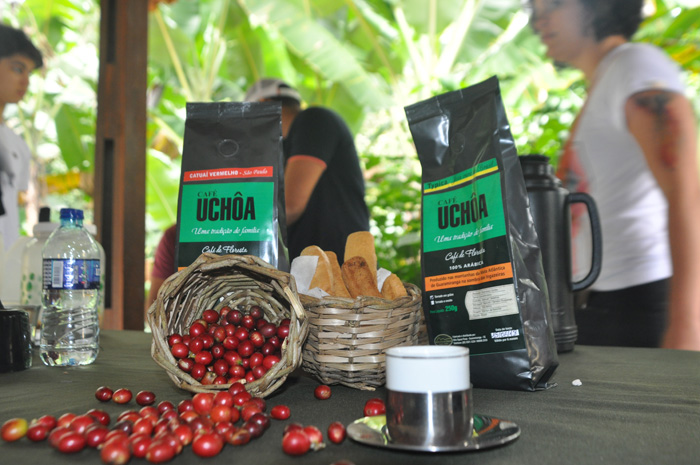 O café de micro-lote é comercializado no Sitio Aguas Finas O café de micro-lote é comercializado no Sitio Aguas Finas