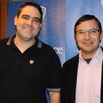 Alexandre Veras, da Live Viagens, e André Cardoso, da SLC Viagens