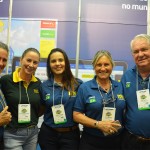 Renata Silveira, da DSE Viagens, com equipe M&E que participa desta Avirrp 2018