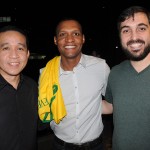 Rodrigo Katayama, do Espaço VIP, Everton Laan, da Condor Turismo, e Luis Otero, da CGR Viagens