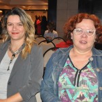 Tamires Sousa, da Brasil Sports Tour, e Marly Pinto, da Comudus Viagens