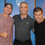 Túlio Maravilha, Percio Mello, do Meliá Brasil 21, e Luis Paulo Luppa, do Grupo Trend