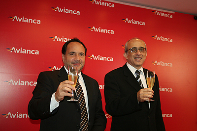 Renato Pascowitch, diretor executivo e José Efromovich, presidente da Avianca Brasil