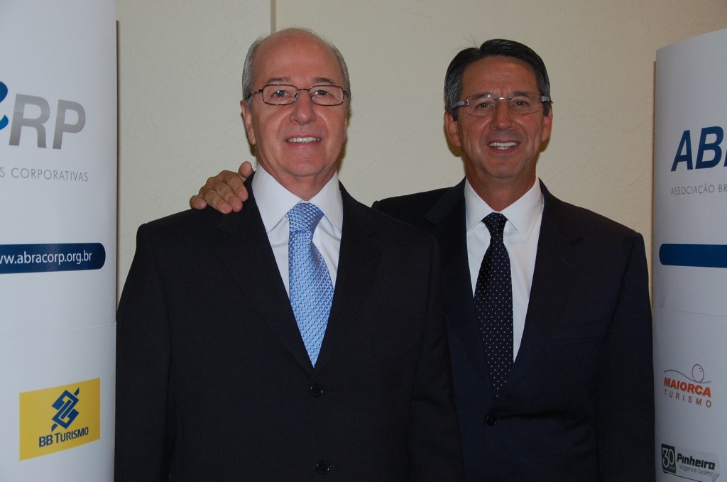 Francisco Leme, presidente e Eloi Oliveira, vice-presidente do Conselho de Administração da Abracorp