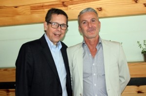 Cassio Oliveira, diretor-executivo da AirTKT, e Mario Ponticelli, contry manager da Amadeus