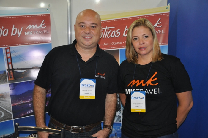 Guilherme Reis e Juciara Evangelista, da MK Travel Guilherme Reis e Juciara Evangelista, da MK Travel