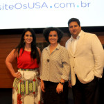 Luciana e Vitor Bauab, do M&E, com Renata Saraiva, do Brand USA