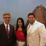 Marco Ferraz, da Clia Abremar, com Luciana Fernandes e Vitor Bauab, do M&E Marco Ferraz, da Clia Abremar, com Luciana Fernandes e Vitor Bauab, do M&E