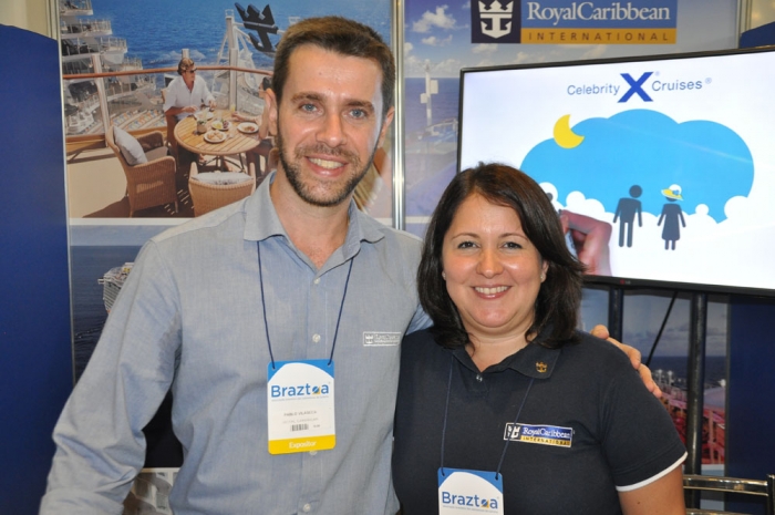 Pablo Vilaseca e Elisa Gonzalez, da Royal Caribbean Pablo Vilaseca e Elisa Gonzalez, da Royal Caribbean