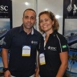 Rodrigo Haddad e Jacqueline Messina, da MSC Cruzeiros