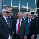 Executivos da Airbus e JetBlue com oficiais norte-americanos da Gulf Coast