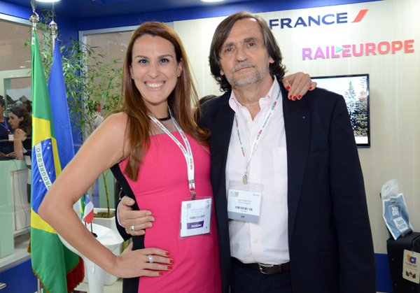 Adriana Martins, da Air France, e Jean-Philippe Pérol, da Atout France Adriana Martins, da Air France, e Jean-Philippe Pérol, da Atout France