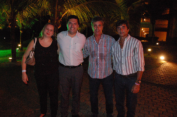 Alejandra, Daniel Monteiro Ferreiro, da Consult House Turismo, Daniel Rozadilla, da Interlands e Juan Manuel Fernandes, da All Seasons