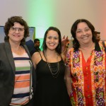 Ana Maria da Costa, da Emprotur, Juliana Assumpção, da Aviesp, e Decca Bolonha, da Potiguar Turismo