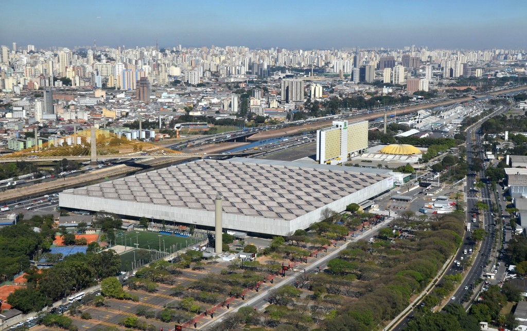 Visão aérea do Anhembi (Foto: José Cordeiro/ SPTuris)