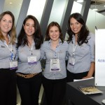Bruna Freitas, Mariana Higa, Carla Marin e Marli da Silva, da Aeromexico Bruna Freitas, Mariana Higa, Carla Marin e Marli da Silva, da Aeromexico
