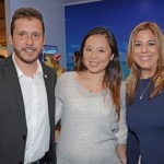 Cauê Borini, Marcia Akiko e Denise Arencibia, do Visit Florida