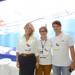 Cátia Frias, da American Airlines, Ana Maria Berto e Eduardo Camargo, da Esferatur