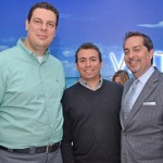Daniel Brunod e Ricardo Bezerra, da Azul Viagens, e Fernando Harb, do Greater Fort Lauderdale