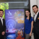 Danillo Barbizan, da Delta, Lauren Paffenback e Renato Oliveira, da Merlin Entertainments Danillo Barbizan, da Delta, Lauren Paffenback e Renato Oliveira, da Merlin Entertainments