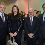 Edmar Bull, presidente da Abav Nacional, Magda Nassar, presidente da Braztoa, Juarez Cintra Filho, da Ancoradouro, e Marcos Ferraz, da Clia Abremar
