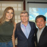 Fabiana Scaranzi, Rodrigo Trujillo, da Discover the Palm Beaches, e Carlos Koga, da Revista Avianca e autor do livro "Uma Viagem pela Flórida"
