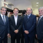 Fernando Santos, Mario Caprioli e Antônio Américo, da Azul, e Marcelo Matera, da Aviesp