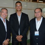 Hugo Julião e Allan Alberto Oliveira, da Secretaria de Estado do Turismo e do Esporte - Sergipe, e Sergio Oliveira, da TopTur