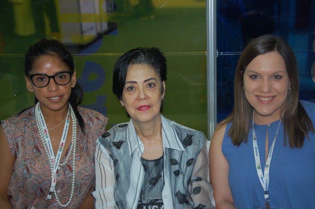Insira Gonzalez, Marina Barros e Carolina Tapia da Douth Beach Group