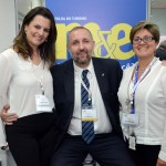 Jacqueline Ledo, Gustavo Esusy, e Nadia Kardouss, da Copa Airlines Jacqueline Ledo, Gustavo Esusy, e Nadia Kardouss, da Copa Airlines