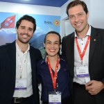 Jean-Bfruno Gillot, da Cap Amazon, Fernanda Maldonado e Adrien Genier, da Switzerland Tourism Jean-Bfruno Gillot, da Cap Amazon, Fernanda Maldonado e Adrien Genier, da Switzerland Tourism