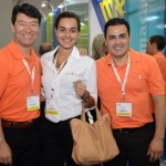 Julio Tokunaga, Maria Eugenia Duarte, e Rogério Oliveira, da BestBuy Hotel