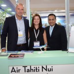 Marcelo Kaiser e Josué Silva, da Aviareps, e Flávia Cosmelli, da Cap Amazon Marcelo Kaiser e Josué Silva, da Aviareps, e Flávia Cosmelli, da Cap Amazon