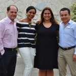Ney Neves, Verona Rutty e Luis Nuñez, da AMResorts, com Luciana Alonso, do Jamaica Tourism Board Ney Neves, Verona Rutty e Luis Nuñez, da AMResorts, com Luciana Alonso, do Jamaica Tourism Board