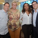 Ricardo de Barros e Barbara Picolo, da Flytour, Vilma Souza, da MMTGapnet, e Martin Diniz, do Seaworld