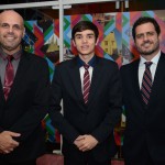 Roberto Gracioso e Lucas Rodrigues, do WZ Hotéis, e Beni Piatetzky, do Pro Magno