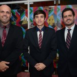 Roberto Gracioso e Lucas Rodrigues, do WZ Hotéis, e Beni Piatetzky, do Pro Magno