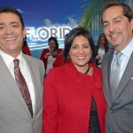 Roberto Silva e Cristiane Silva, da Sanchat, e Fernando Harb, do Greater Fort Lauderdale
