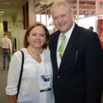 Rose Larrat, da Abav, e Willian Périco, da Aviesp Rose Larrat, da Abav, e Willian Périco, da Aviesp