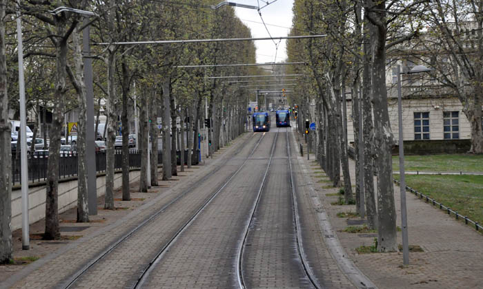 Tram é um dos principais meios de transporte na cidade Tram é um dos principais meios de transporte na cidade