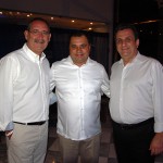 Marcus Mota, da Grou Turismo, Daniel Firmino, da Flytour e Claiton Armelin, da CVC